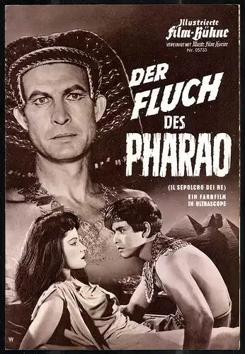 Filmprogramm IFB Nr. 05733, Der Fluch des Pharao, Debra Paget, Corrado Pani, Yvette Lebon, Regie Fernando Cherchio