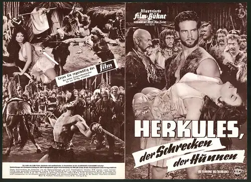 Filmprogramm IFB Nr. 5018, Herkules, der Schrecken der Hünnen, Steve Reeves, Chelo Alonso, Regie Carlo Campogalliani