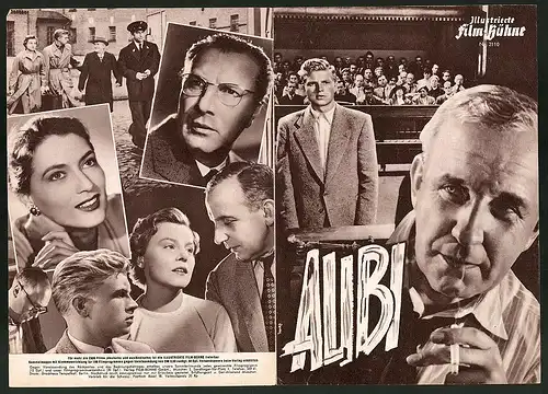 Filmprogramm IFB Nr. 3110, Alibi, O. E. Hasse, Charles Brauer, Martin Held, Regie Alfred Weidenmann
