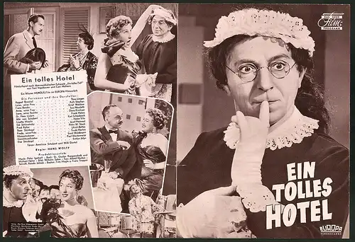Filmprogramm DNF, Ein tolles Hotel, Theo Lingen, Ruth Stephan, Ernst Waldow, Regie Hans Wolff