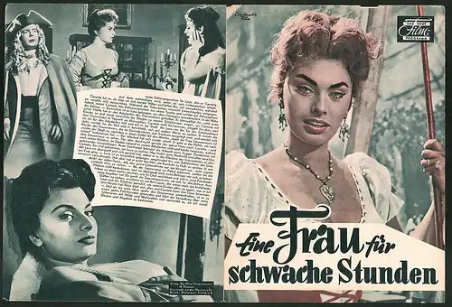Filmprogramm DNF, Eine Frau für schwache Stunden, Sophia Loren, Paolo Stoppa, Yvonne Sanson, Regie Mario Camerini