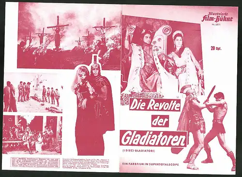 Filmprogramm IFB Nr. 6871, Die Revolte der Gladiatoren, Roger Browne, Susan Paget, Regie: Gianfranco Parolini