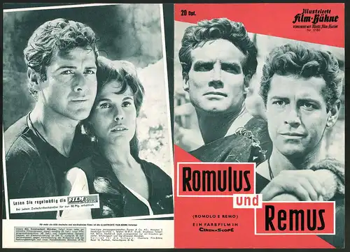 Filmprogramm IFB Nr. 6180, Romulus und Remus, Virna Lisi, Steve Reeves, Regie: Sergio Corbucci