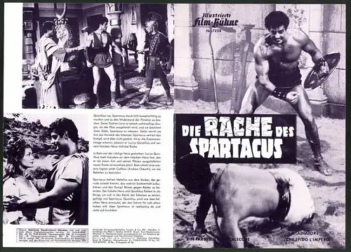 Filmprogramm IFB Nr. 7228, Die Rache des Spartacus, Rock Stevens, Piero Lulli, Regie: Domenico Paolella