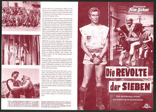 Filmprogramm IFB Nr. 7118, Die Revolte der Sieben, Tony Russel, Massimo Serato, Regie: Alberto de Martino