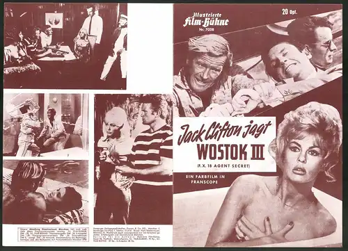 Filmprogramm IFB Nr. 7028, Jack Clifton jagt Wostock III, Ken Clark, Jany Clair, Regie: Maurice Cloche