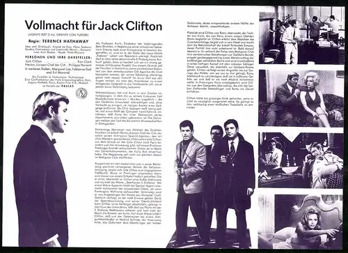 Filmprogramm IFB Nr. 7229, Vollmacht für Jack Clifton, Ken Clark, Philippe Hersent, Regie: Terence Hathaway