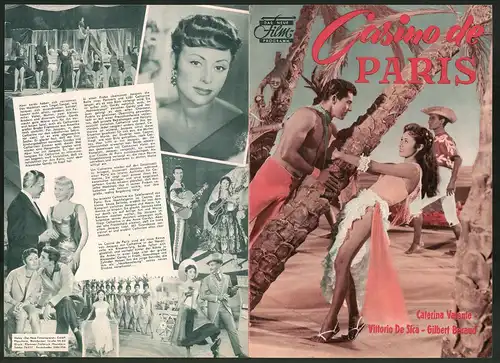 Filmprogramm DNF, Casino de Paris, Caterina Valente, Vittorio De Sica, Regie: André Hunnebelle