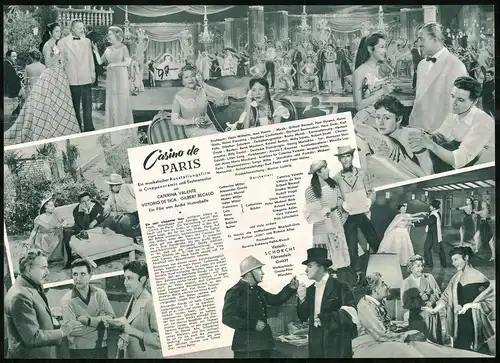 Filmprogramm DNF, Casino de Paris, Caterina Valente, Vittorio De Sica, Regie: André Hunnebelle
