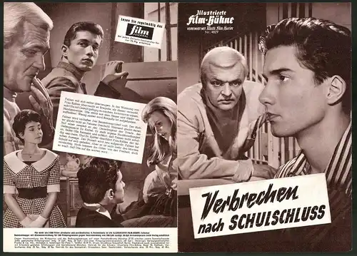 Filmprogramm IFB Nr. 4829, Verbrechen nach Schulschluss, Peter van Eyck, Heidi Brühl, Regie: Alfred Vohrer