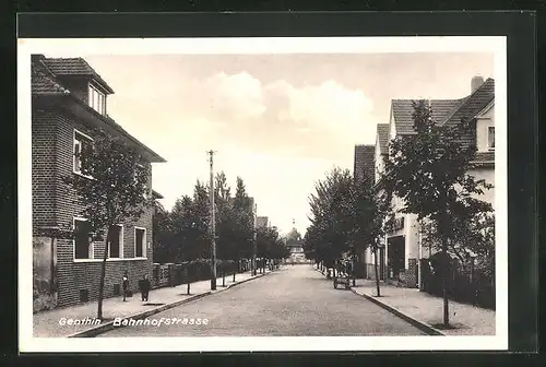 AK Genthin, Blick in die Bahnhofstrasse