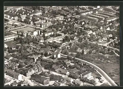 AK Hannover-Badenstedt, Fliegeraufnahme der Stadt