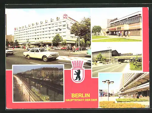 AK Berlin, Interhotel Unter den Linden, Schönhauser Allee, Jugendklub Greifswalder Strasse