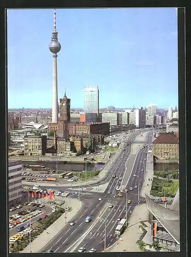 AK Berlin, Blick zum Stadtzentrum