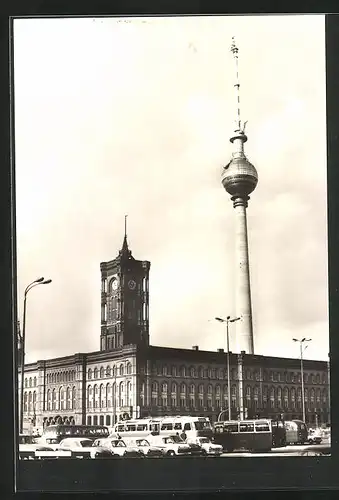 AK Berlin, Rathaus und Fernsehturm