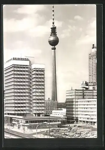 AK Berlin, Reisebüro mit Fernsehturm