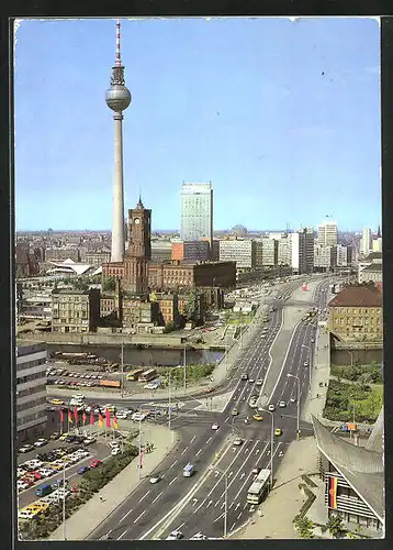 AK Berlin, Blick zum Stadtzentrum