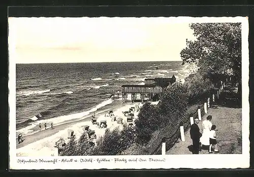 AK Rewahl, Blick vom Platz auf den Strand