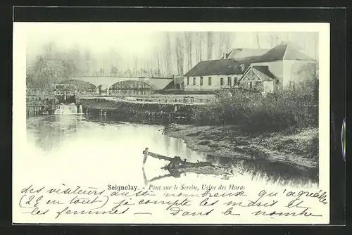 AK Seignelay, Pont sur le Serein, Usine des Haras