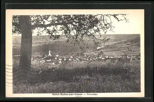 AK St-Aubin-sur-Yonne, Panorama