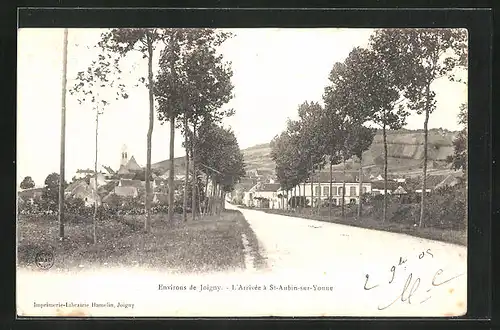 AK St-Aubin-sur-Yonne, L`Arrivée