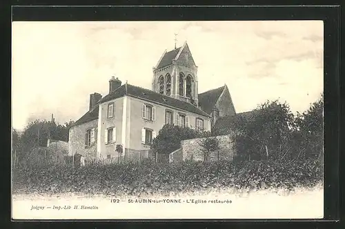 AK St-Aubin-sur-Yonne, L`Eglise restaurée