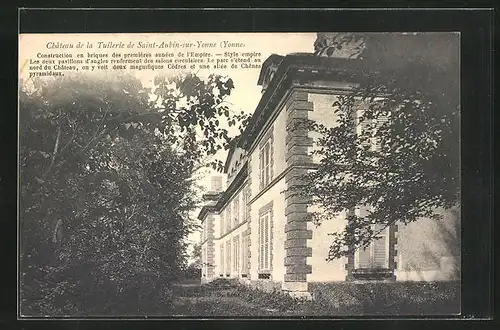 AK St-Aubin-sur-Yonne, Chateau de la Tuilerie