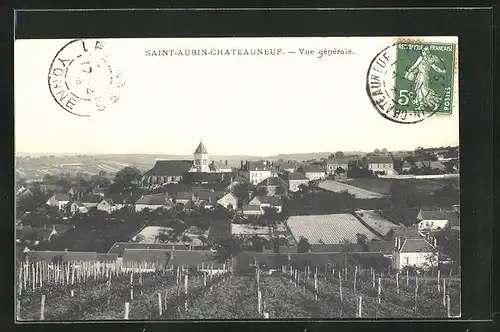 AK Saint-Aubin-Chateauneuf, Vue générale