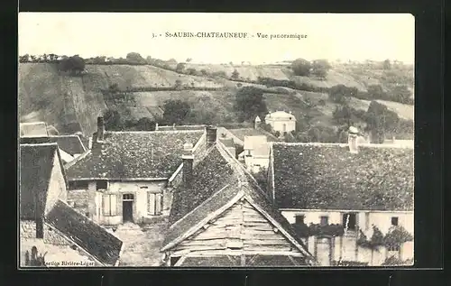 AK Saint-Aubin-Chateauneuf, Vue panoramique