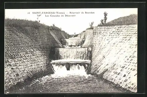 AK Saint-Fargeau, Réservoir de Bourdon, Les Cascades du Déversoir