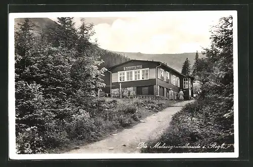 AK Gasthaus Melzergrundbaude im Riesengebirge