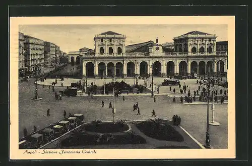 AK Napoli, Stazione Ferroviaria Centrale, Bahnhof