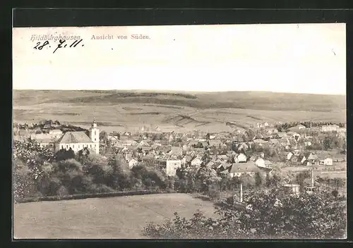 AK Hildburghausen, Totalansicht vom Süden aus gesehen