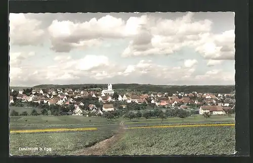 AK Emmingen a. Egg, Gesamtansicht mit Kirchturm