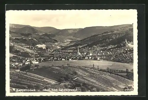 AK Kappelrodeck, Ortsansicht mit Kirche