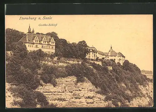 AK Dornburg a. Saale, Goethe-Schloss