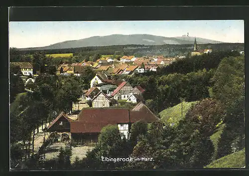 AK Elbingerode /Harz, Teilansicht aus der Vogelschau