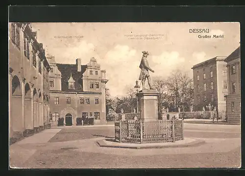 AK Dessau, Grosser Markt, Anna-Liese-Haus