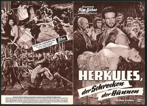 Filmprogramm IFB Nr. 5018, Herkules, der Schrecken der Hunnen, Steve Reeves, Chelo Alonso, Regie: Carlo Campogalliani