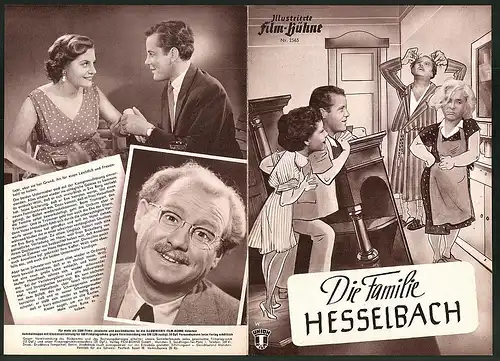 Filmprogramm IFB Nr. 2565, Die Familie Hesselbach, Wolf Schmidt, Else Knott, Regie: Wolf Schmidt