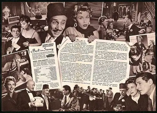 Filmprogramm IFB Nr. 2756, Ball im Savoy, Rudolf Prack, Eva-Ingeborg Scholz, Regie: Paul Martin
