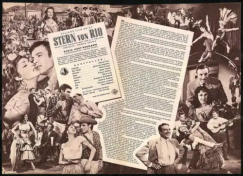 Filmprogramm IFB Nr. 2747, Stern von Rio, Maria Frau, Johannes Heesters, Regie: Kurt Neumann