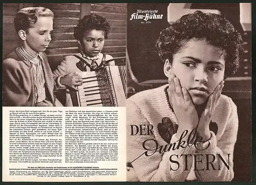 Filmprogramm IFB Nr. 2774, Der dunkle Stern, Die kleine Toxi, Jürgen Micksch, Regie: Hermann Kugelstadt