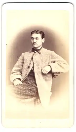 Fotografie M. Keller, Augsburg, Portrait Buch-Druckereibesitzer Herr Rindfleisch