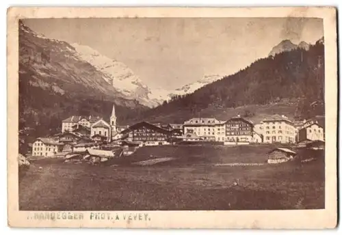 Fotografie A. Handegger, Vevey, Ansicht Vevey, Panorama