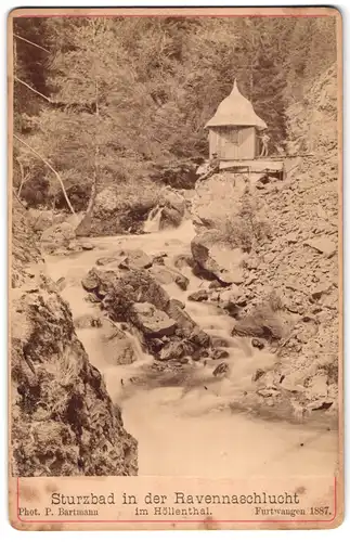 Fotografie P. Bartmann, Furtwangen, Ansicht Breitnau, Sturzbad in der Ravennaschlucht