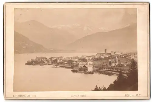 Fotografie L. Haidinger, Zell am See, Ansicht Zell am See, Blick auf den Ort