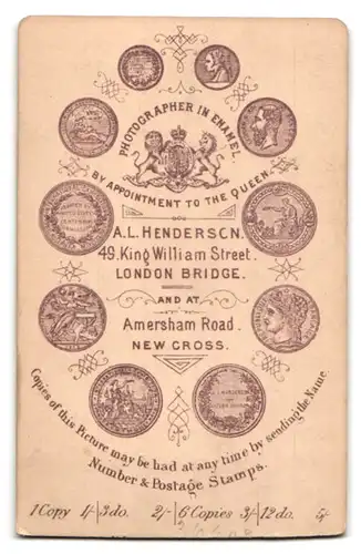 Fotografie A.L. Henderson, London, King William Street, Kleinkind in Kleidchen