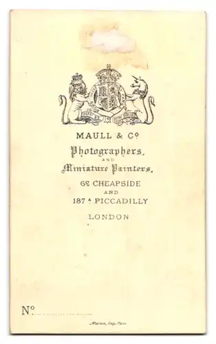 Fotografie Maull & Co., London, 187 Cheapside, älterer Herr im Anzug