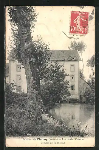 AK Charny, Les bords l`Ouanne, Moulin de Ponnassan